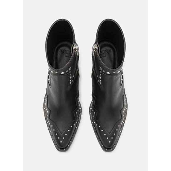 The Kooples Santiago Studded Black Boots Size 41 US Size 10 - Picture 3 of 16